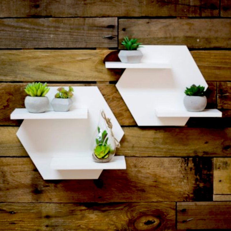 Suporte decorativo hexagona